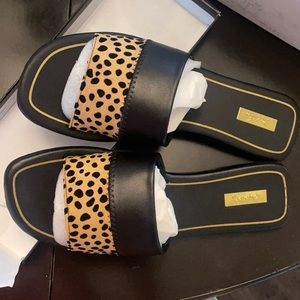 NEW in Box leopard sandals